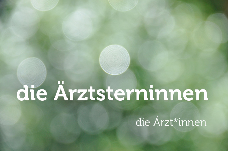 Beispiel f&uuml;r gendergerechte Sprache