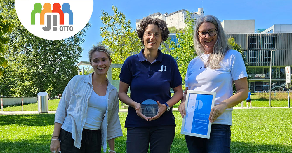 Team webgras mit der JOtto Troph&auml;e