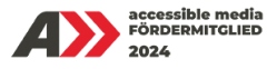 Logo accessible media F&ouml;rdermitglied 2024